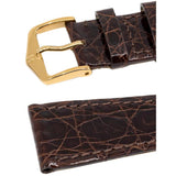 Hirsch GENUINE CROCO Leather Watch Strap (Gold Buckle) - Watch it! Pte Ltd