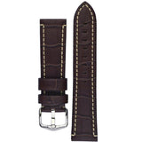 Hirsch KNIGHT Alligator-Embossed Leather Watch Strap - Watch it! Pte Ltd