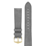 Hirsch OSIRIS Calf Leather Watch Strap (Gold Buckle) - Watch it! Pte Ltd