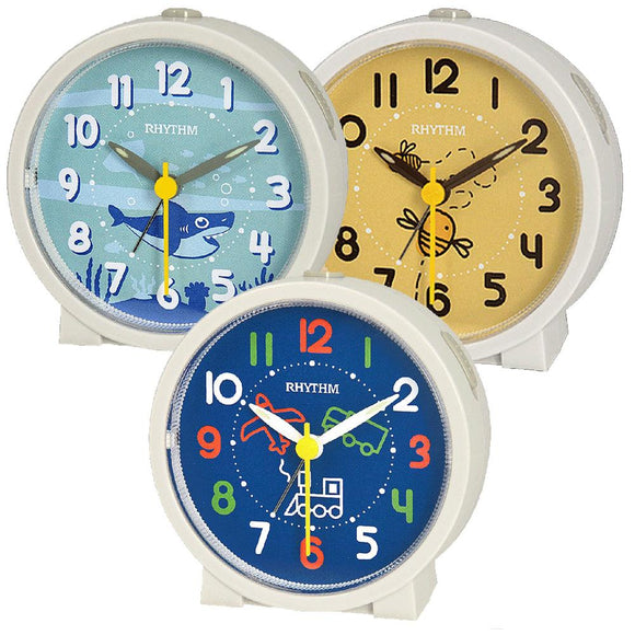 Rhythm Kids Decorative Beep Alarm / Snooze Clock CRE306NR