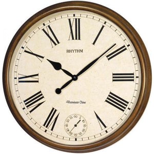 Rhythm Large Wooden Westminster Wall Clock CMH721CR06 - Watch it! Pte Ltd