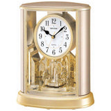 Rhythm Mantel Clock with Rotating Crystal Pendulum 4SG724WR18 - Watch it! Pte Ltd