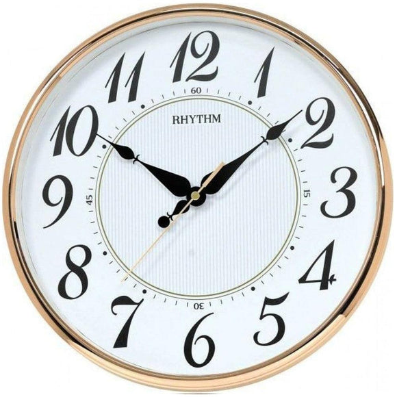 Rhythm Pink Gold Decorative Wall clock CMG465BR13 - Watch it! Pte Ltd
