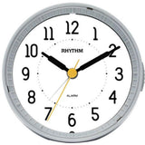 Rhythm Super Silent Grey/Pink Alarm Clock CRE850BR - Watch it! Pte Ltd