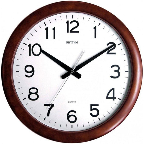 Rhythm Wooden Frame Wall Clock CMG919NR06 - Watch it! Pte Ltd