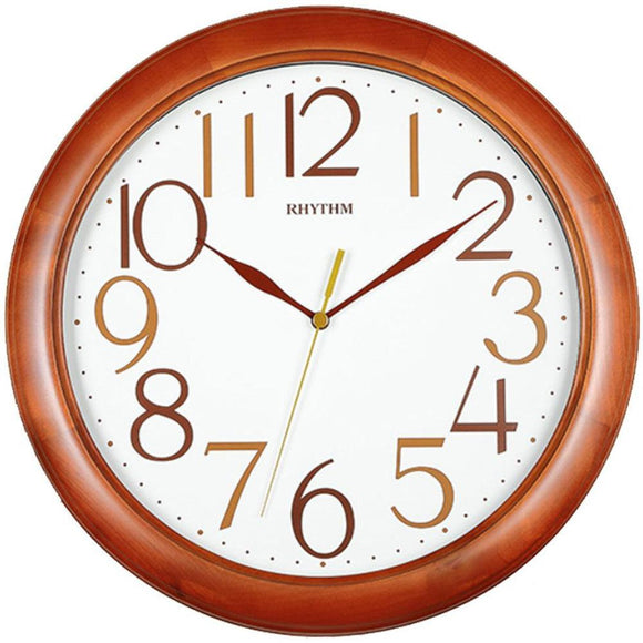 Rhythm Wooden Wall Clock CMG138NR06 - Watch it! Pte Ltd