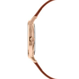 Sara Miller Bamboo - Rose Gold Bezel Tan Leather Watch SA2092 - Watch it! Pte Ltd