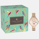 Sara Miller Swallow - Rose Gold Mesh Strap Watch SA4044 - Watch it! Pte Ltd