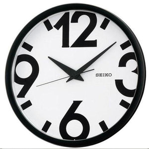 Seiko Black & White Quiet Sweep Hand Wall Clock QXA476A - Watch it! Pte Ltd