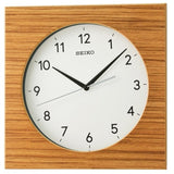 Seiko Brown Wood Square Wall Clock QXA766B - Watch it! Pte Ltd