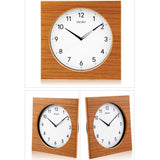 Seiko Brown Wood Square Wall Clock QXA766B - Watch it! Pte Ltd