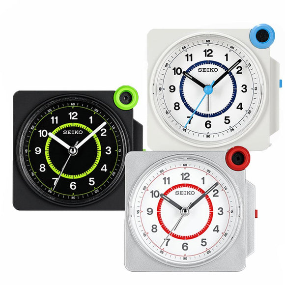Seiko Colorful Retro Style Alarm Clock QHE183 - Watch it! Pte Ltd
