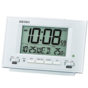 SEIKO Constant Light LCD Desk & Alarm Clock QHL075 - Watch it! Pte Ltd