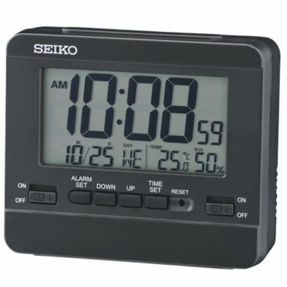 Seiko Digital LCD Table Alarm Clock QHL086K - Watch it! Pte Ltd