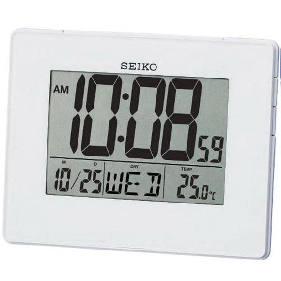 Seiko Digital LCD Wall/Table Alarm Clock QHL057W - Watch it! Pte Ltd