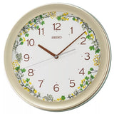 Seiko Floral Design Analog Wall Clock QXA777 - Watch it! Pte Ltd