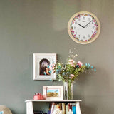 Seiko Floral Design Analog Wall Clock QXA777 - Watch it! Pte Ltd