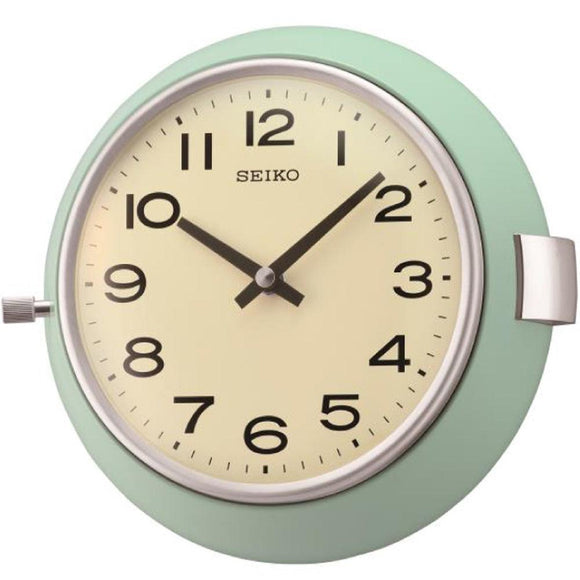 Seiko Green/Off White Decorator Wall Clock QXA761 - Watch it! Pte Ltd