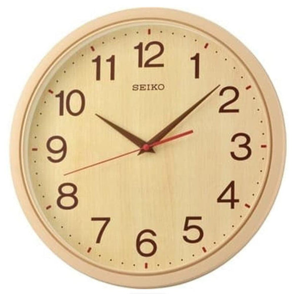 Seiko Light/Dark Brown Dial Wall clock QXA757 - Watch it! Pte Ltd