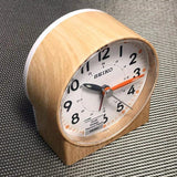 SEIKO Lumibrite® Alarm Clock with Wood Pattern Case QHE168 - Watch it! Pte Ltd