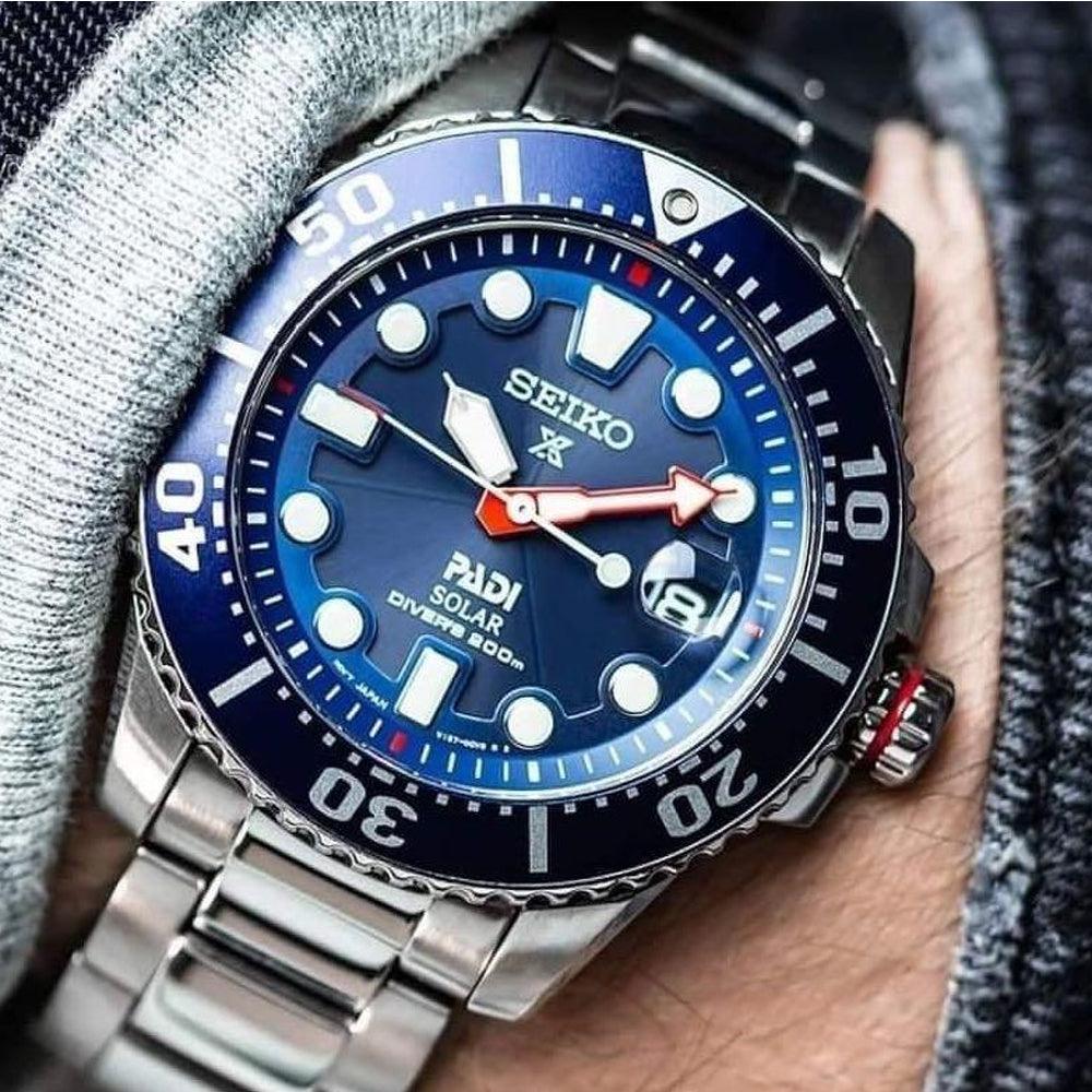 Seiko Men Prospex Padi Solar Watch SNE549P1 – Watch it! Pte Ltd