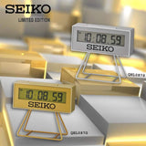 Seiko Mini Marathon Gold Digital Alarm Clock (Limited Edition) QHL087G - Watch it! Pte Ltd