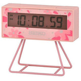 SEIKO Miniature Marathon Alarm Clock Sakura Pink QHL082P - Watch it! Pte Ltd