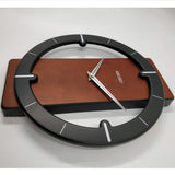 Seiko Open Face Black Dial Ring Wooden Wall Clock QXA774Z - Watch it! Pte Ltd