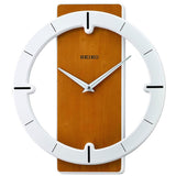Seiko Open Face White Dial Ring Wooden Wall Clock QXA774B - Watch it! Pte Ltd