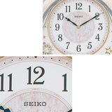 Seiko Pink Marble Melodies In Motion Musical Wall Clock - Watch it! Pte Ltd