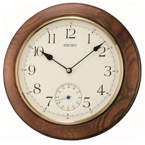 Seiko Quartz Analog Wood Oak Decor Wall Clock QXA432B - Watch it! Pte Ltd
