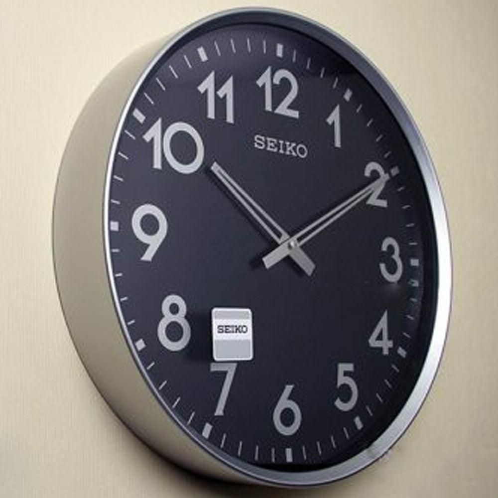 Seiko Silver Large Black Dial Wall Clock QXA560A – Watch it! Pte Ltd