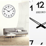 Seiko Silver Large White Dial Wall Clock QXA560S - Watch it! Pte Ltd