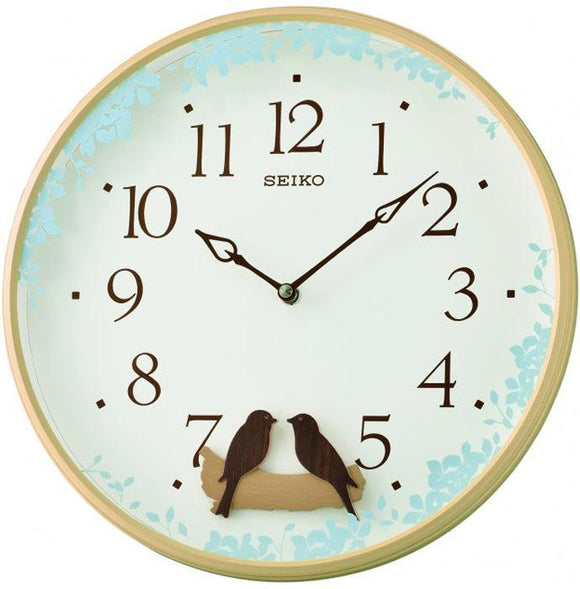 Seiko Wall Clock with Swinging bird pendulum QXC237Z - Watch it! Pte Ltd