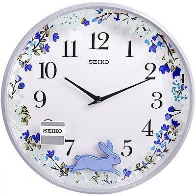 Time Pendulum Rabbit Seiko Wall Clock with Swinging Rabbit Pendulum QXC238 – Watch it! Pte Ltd