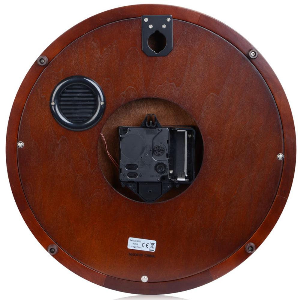 Seiko Wooden Westminster Chime Station Wall Clock QXH202B – Watch