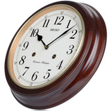 Seiko Wooden Westminster Chime Station Wall Clock QXH202Z - Watch it! Pte Ltd