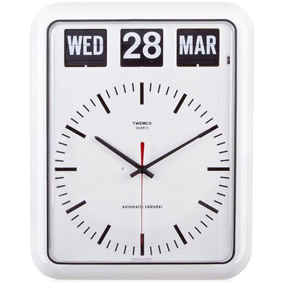 Twemco BQ-12B Flip Clock (White) - Watch it! Pte Ltd