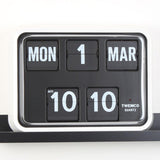 Twemco BQ-17 Flip Clock (White Case, Black Dial) - Watch it! Pte Ltd