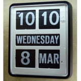 Twemco BQ-170 Flip Clock (Black Case White Dial) - Watch it! Pte Ltd
