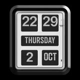 Twemco BQ-170 Flip Clock (Black Case White Dial) - Watch it! Pte Ltd