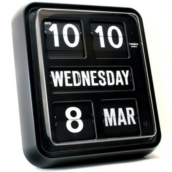 Twemco BQ-170 Flip Clock (Black) - Watch it! Pte Ltd