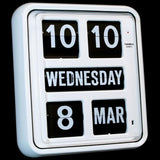 Twemco BQ-170 Flip Clock (White) - Watch it! Pte Ltd