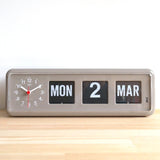 Twemco BQ-38 Flip Clock Grey - Watch it! Pte Ltd