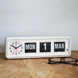 Twemco BQ-38 Flip Clock White - Watch it! Pte Ltd