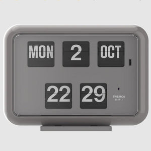 Twemco QD-35 Flip Clock Grey (24 Hour) - Watch it! Pte Ltd