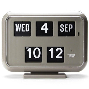 Twemco QD-35 Flip Clock Grey - Watch it! Pte Ltd