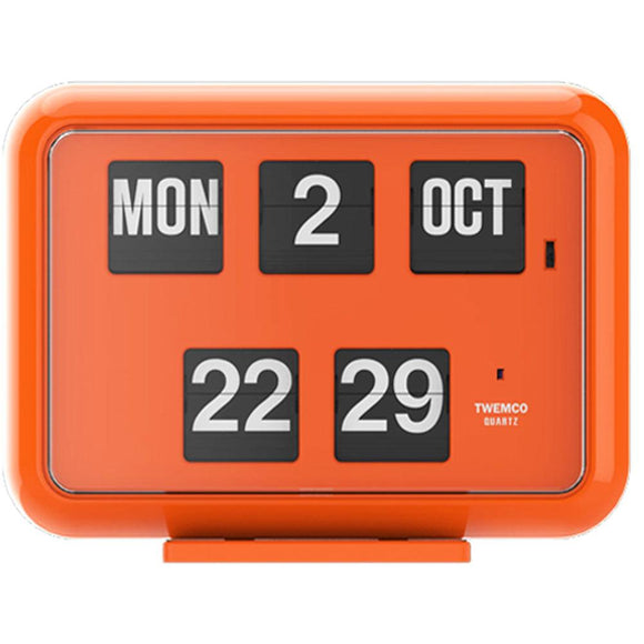 Twemco QD-35 Flip Clock Orange - Watch it! Pte Ltd