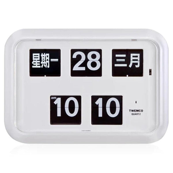 Twemco QD-35 Flip Clock White (Chinese Character) – Watch it! Pte Ltd