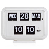 Twemco QD-35 Flip Clock White - Watch it! Pte Ltd